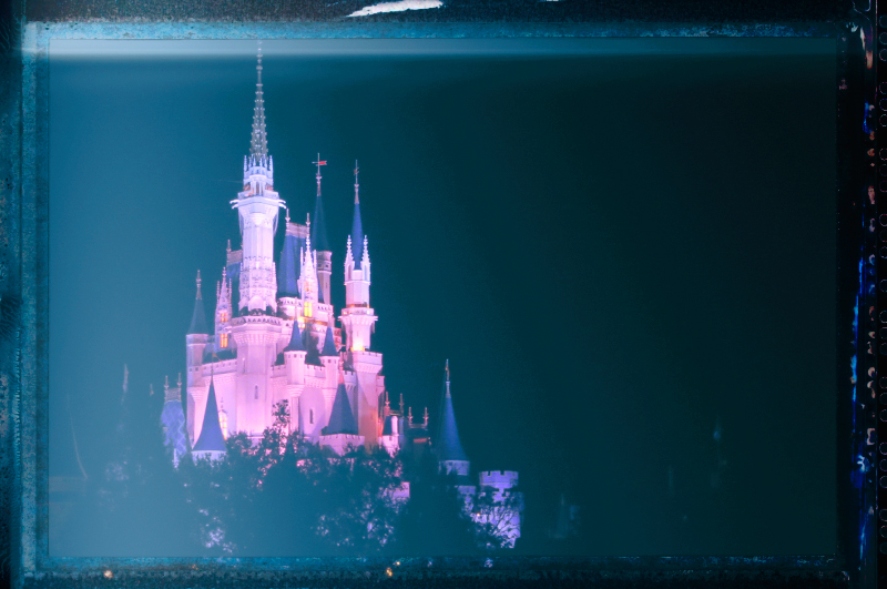 Cinderella Castle at night